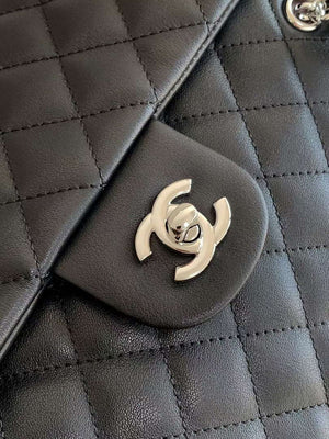 Chanel AS6338 Airport Bag 25P Shopping Bag Black with White CC - Default Title - View 5