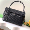 Chanel AS6338 Airport Bag 25P Shopping Bag Black With Black CC - Default Title - View 1
