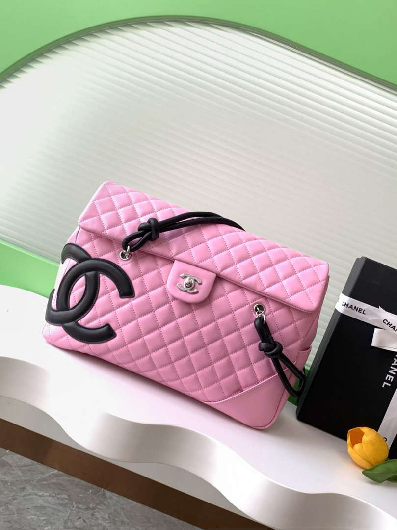 Chanel AS6338 Airport Bag 25P Shopping Bag Pink