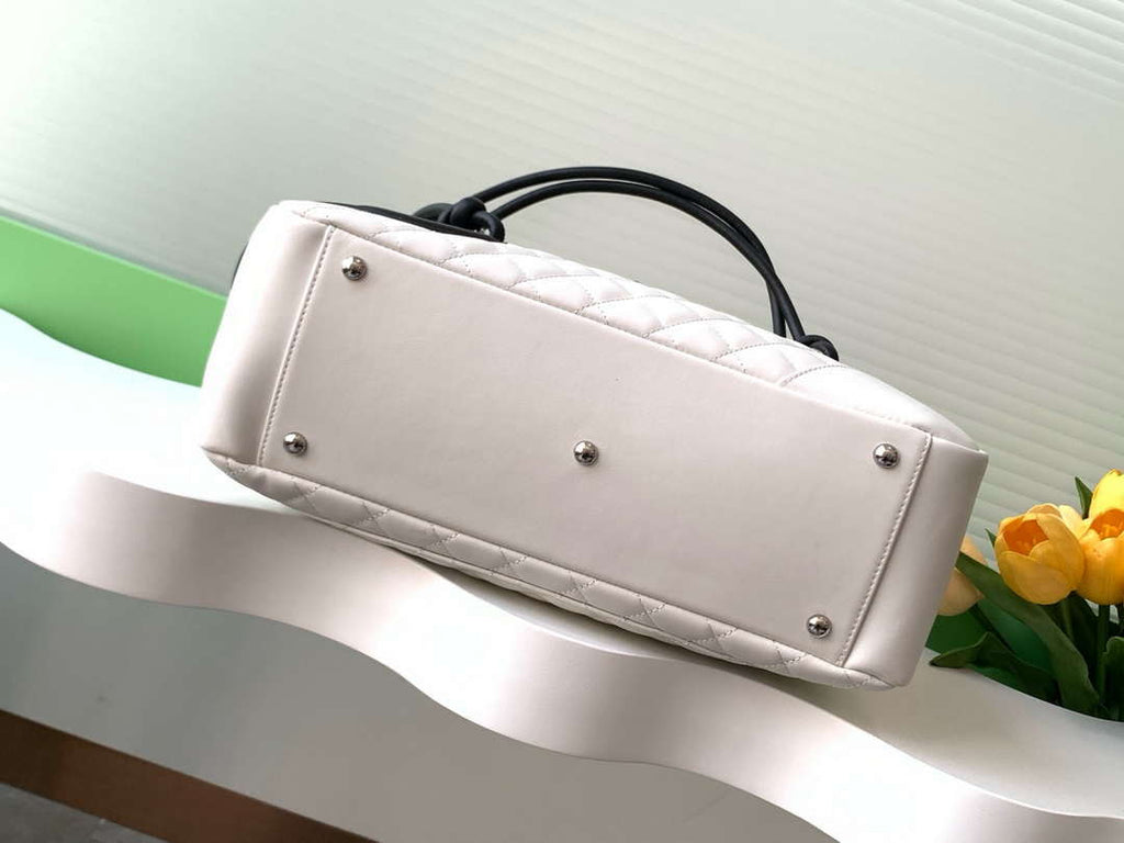 Chanel AS6338 Airport Bag 25P Shopping Bag White