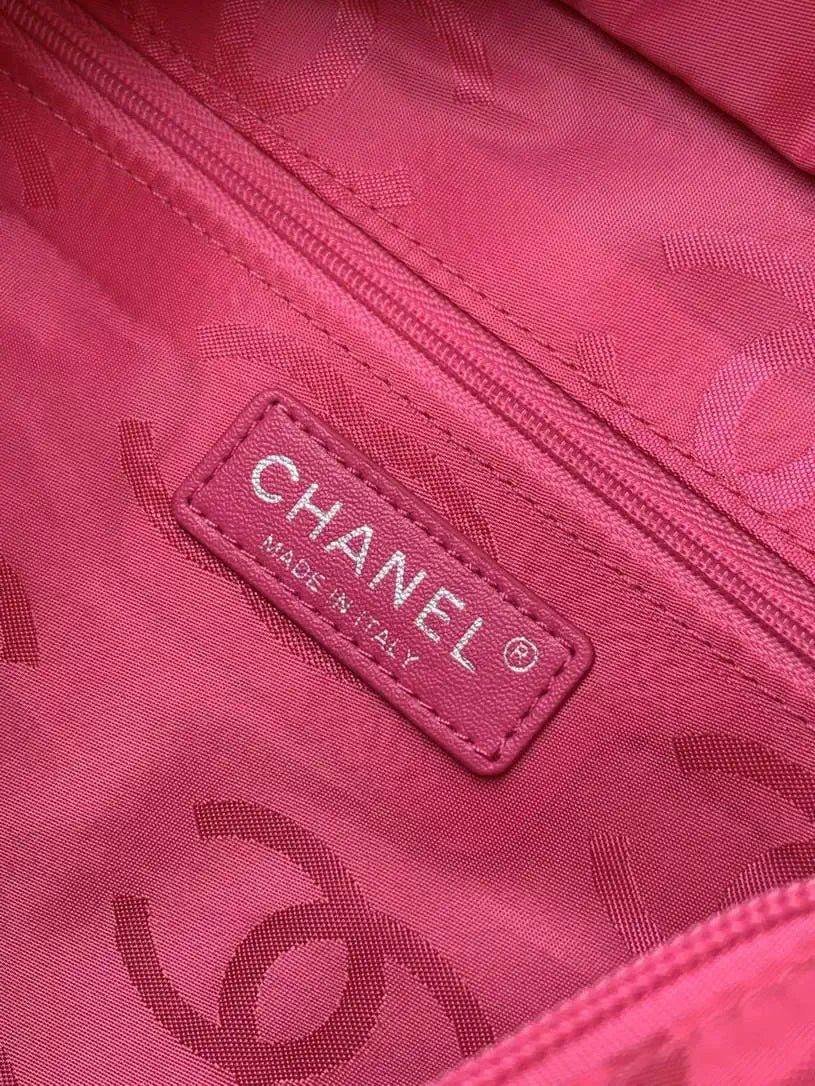 Chanel AS6338 Cambon Quilted Leather Shopping Bag Black