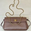 Chanel AS6427 Shopping Bag Calfskin Elephant gray