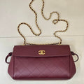Chanel AS6428 Shopping Bag Shopping Bag Wine Red