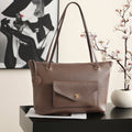 Chanel AS6483 Cabas calfskin Gold-Tone Metal Light Brown