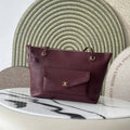 Chanel AS6483 Cabas calfskin Gold-Tone Metal Wine Red