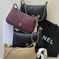 Chanel AS6614 Hobo Small Shoulder Bag Wine Red