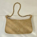 Chanel AS6614 Hobo Small Shoulder Bag Camel