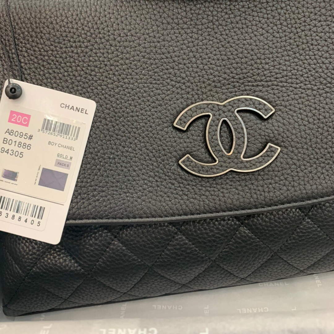 Chanel AS8095 Chanel Flap bag Calfskin Black - Default Title - View 3