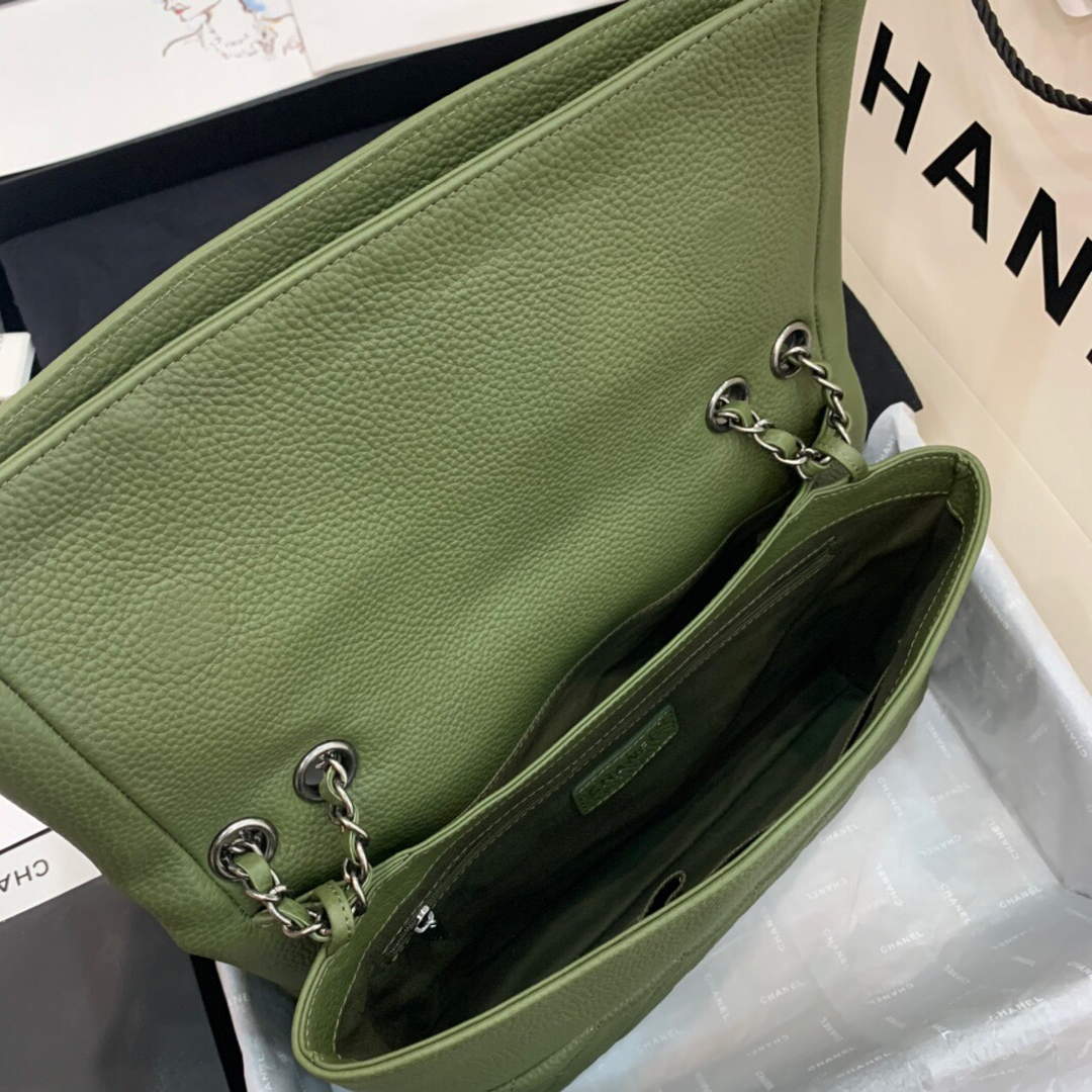 Chanel AS8095 Chanel Flap bag Calfskin Green - Default Title - View 7
