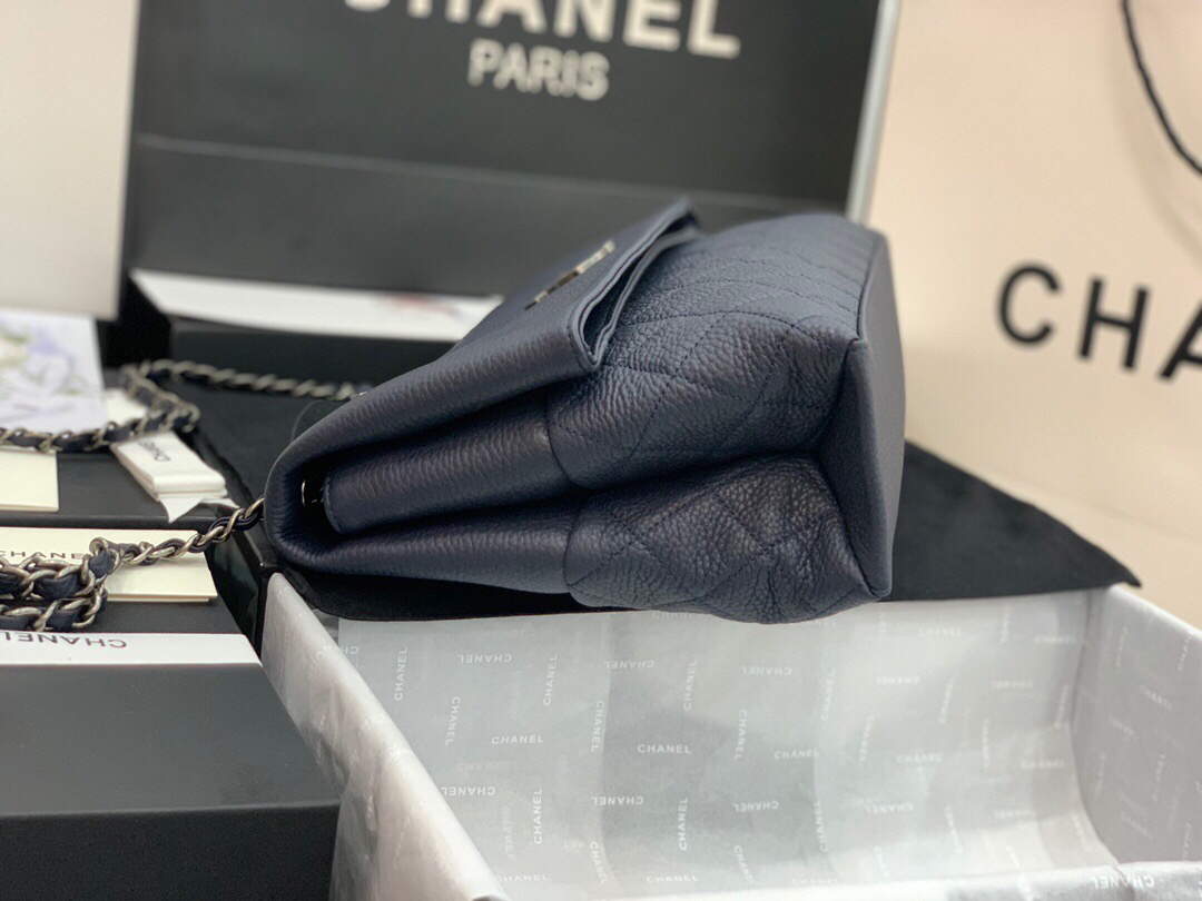 Chanel AS8095 Chanel Flap bag Calfskin Navy blue - Default Title - View 5
