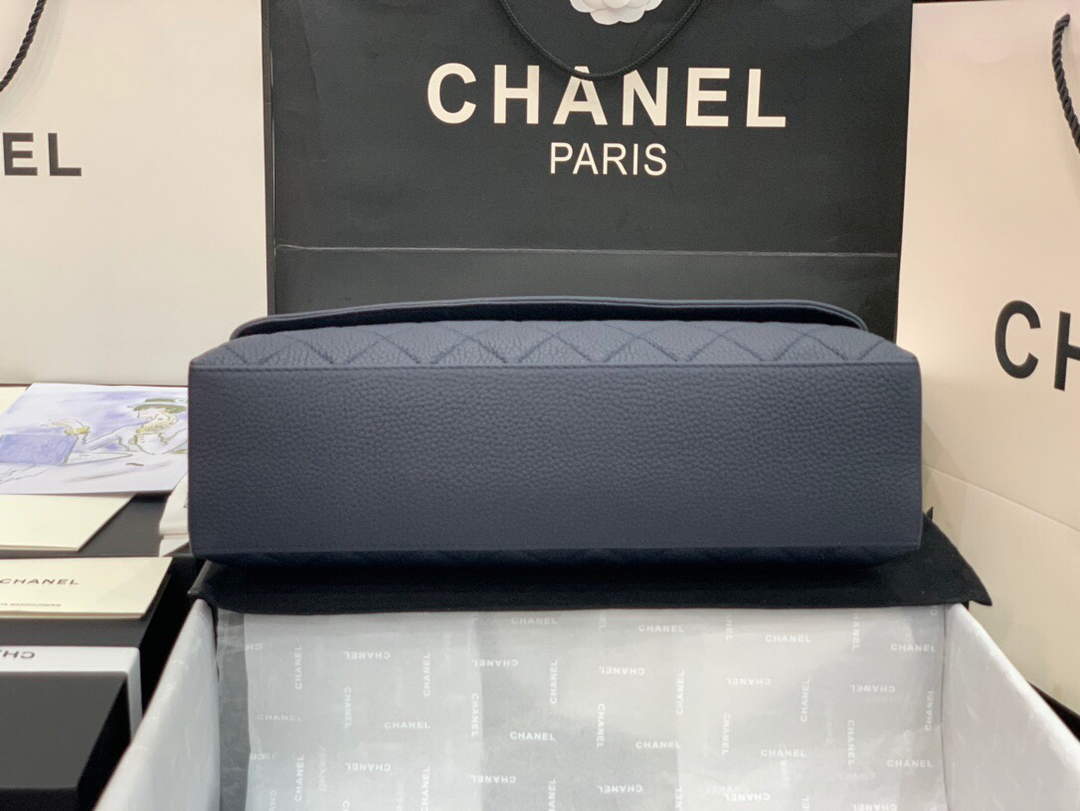 Chanel AS8095 Chanel Flap bag Calfskin Navy blue - Default Title - View 6