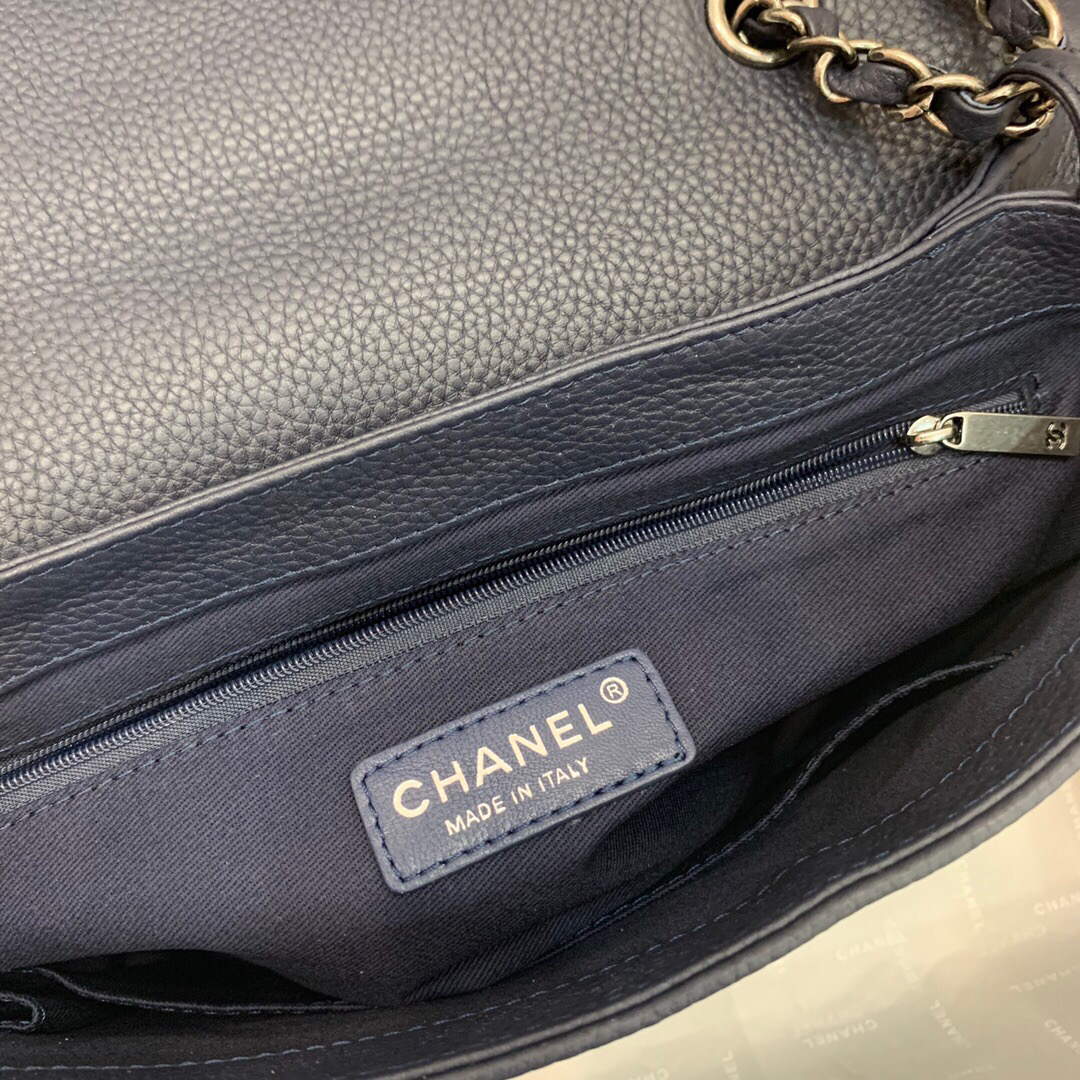 Chanel AS8095 Chanel Flap bag Calfskin Navy blue - Default Title - View 9