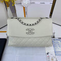 Chanel AS8095 Chanel Flap bag Calfskin White - Default Title - View 1