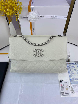 Chanel AS8095 Chanel Flap bag Calfskin White - Default Title - View 1