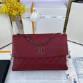 Chanel AS8095 Chanel Flap bag Calfskin Wine Red - Default Title - View 1