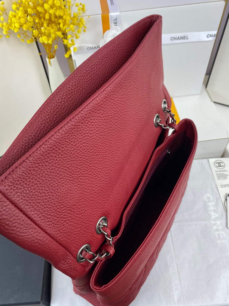 Chanel AS8095 Chanel Flap bag Calfskin Wine Red - Default Title - View 8