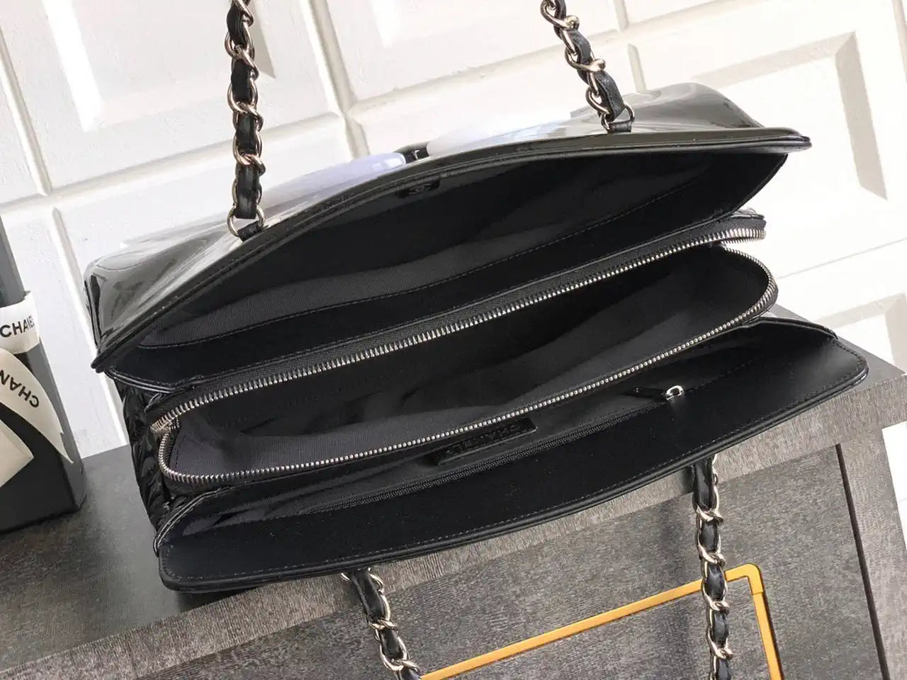 Chanel AS8806 Lipstick Tote Bag Black