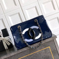 Chanel AS8806 Lipstick Tote Bag Blue
