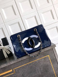 Chanel AS8806 Lipstick Tote Bag Blue