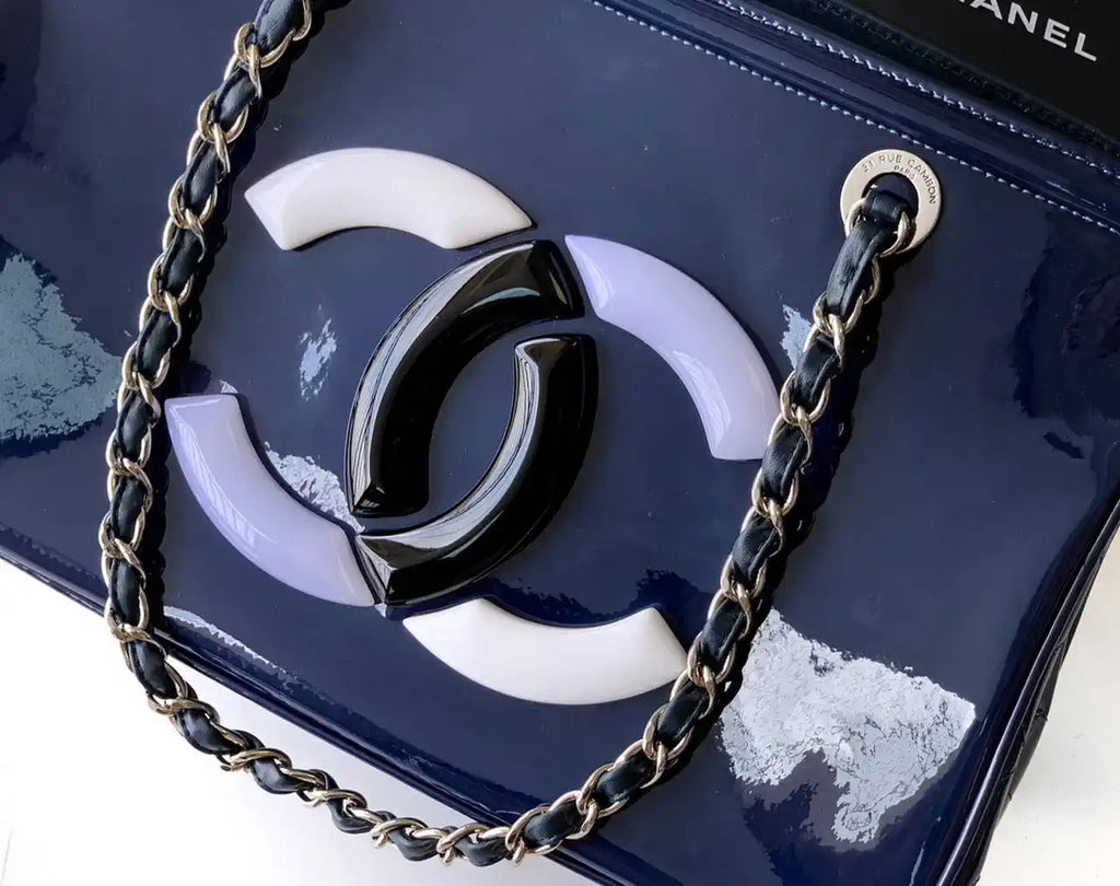 Chanel AS8806 Lipstick Tote Bag Blue