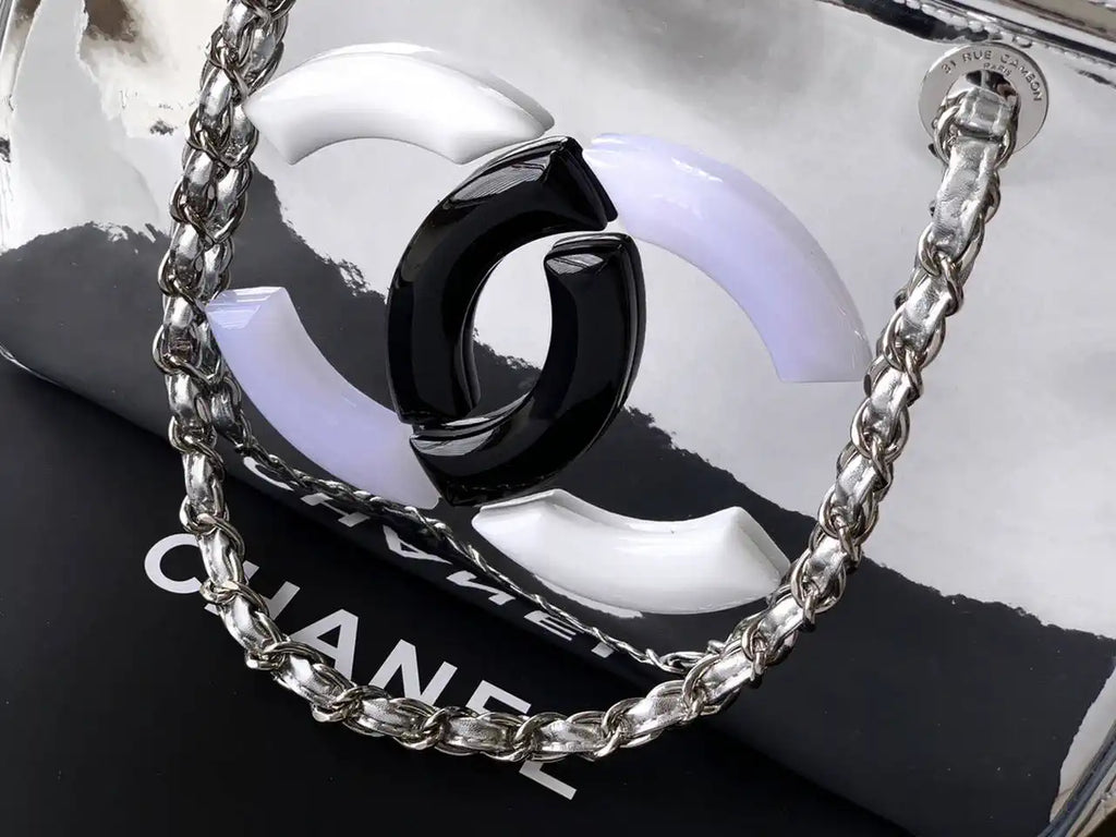 Chanel AS8806 Lipstick Tote Bag Silver