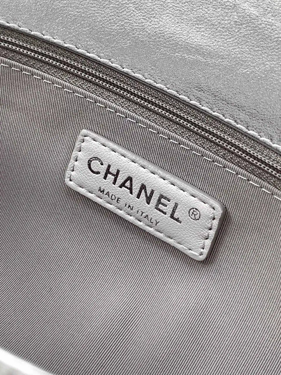 Chanel AS8806 Lipstick Tote Bag Silver