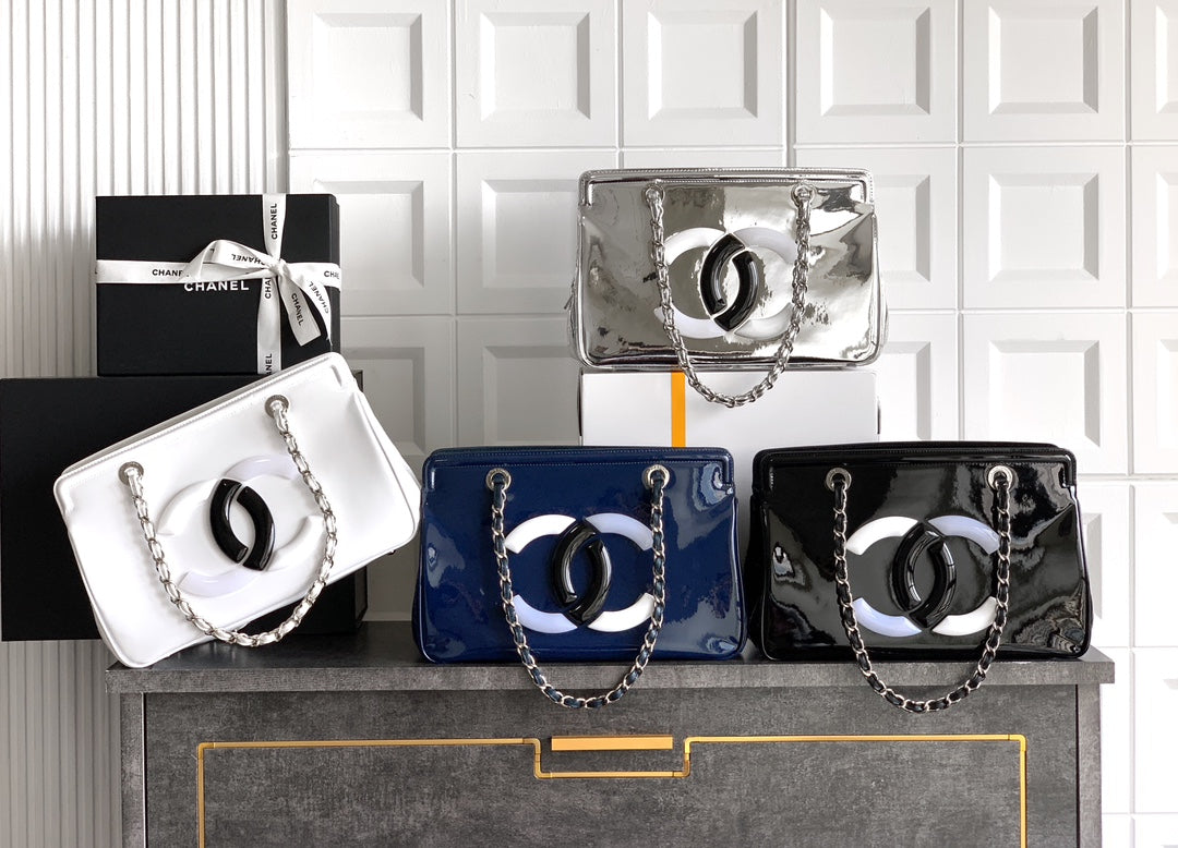 Chanel AS8806 Lipstick Tote Bag White