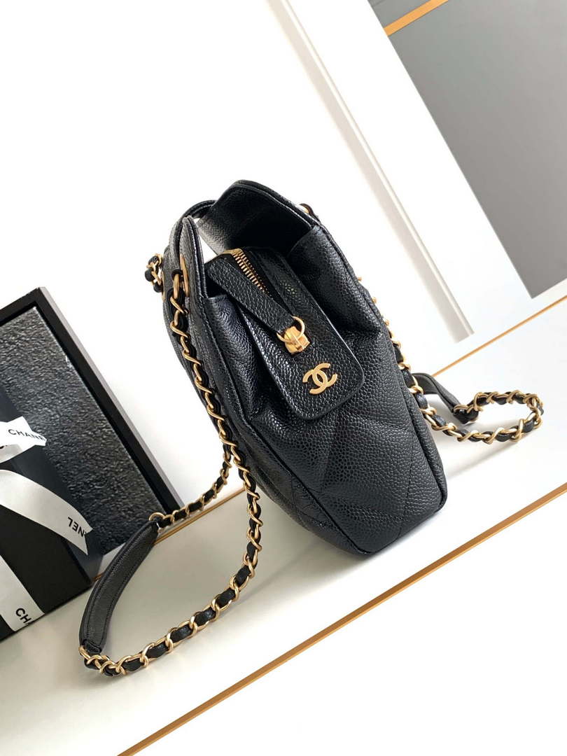 Chanel AS8890 24A MAXI Mini Shopping Bag Black Calfskin - Default Title - View 3