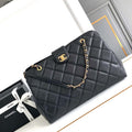 Chanel AS8890 24A MAX Shopping Bag Black Calfskin - Large Size: 29 X 40 X 17 cm - View 1