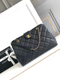 Chanel AS8890 24A MAX Shopping Bag Black Calfskin