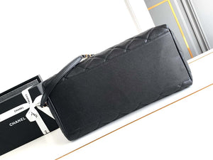 Chanel AS8890 24A MAX Shopping Bag Black Calfskin - Large Size: 29 X 40 X 17 cm - View 4
