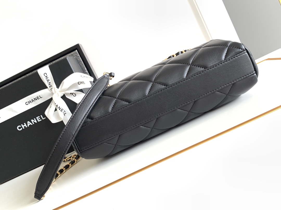 Chanel AS8890 Lambskin 24A MAX Mini  Shopping Bag Black