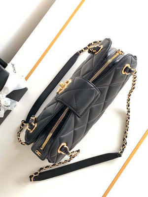 Chanel AS8890 Lambskin 24A MAX Mini  Shopping Bag Black - Default Title - View 8