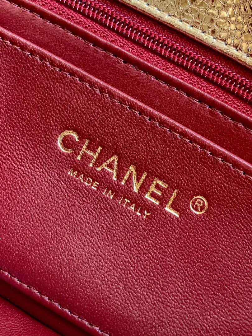 Chanel AS9100 26X Series Clutch Bag Gold AS6646