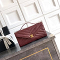 Chanel AS9100 26X Series Clutch Bag AS6646 Wine Red