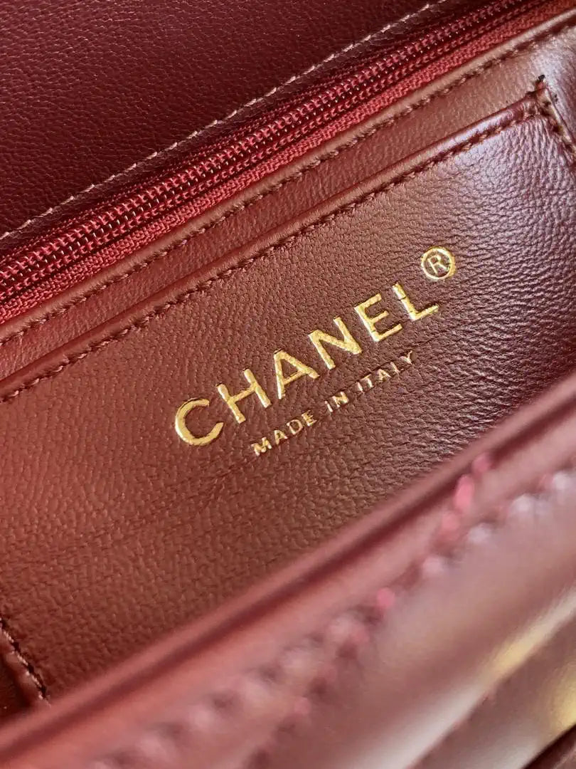 Chanel AS9100 26X Series Clutch Bag AS6646 Wine Red