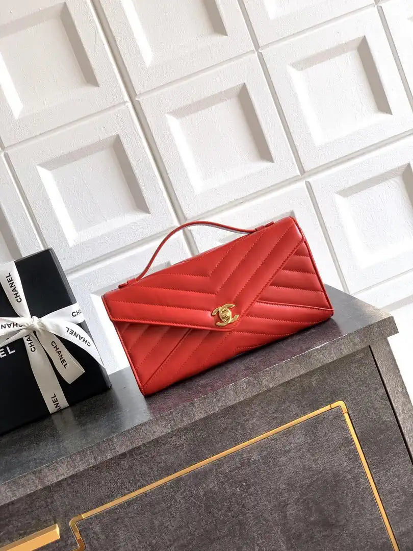 Chanel AS9100 26X Series Clutch Bag AS6646 Red