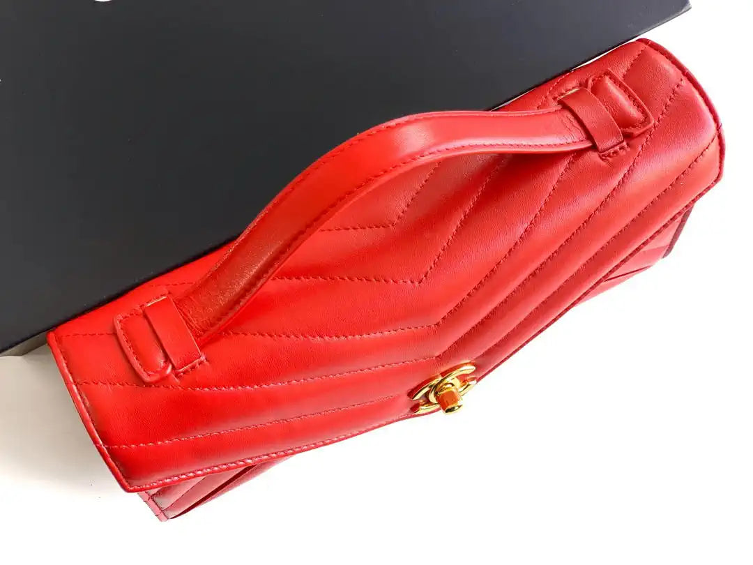Chanel AS9100 26X Series Clutch Bag AS6646 Red