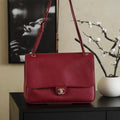 Chanel AS9101 Clarence 2026 SS Runway Collection Shopping Bag Red