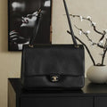 Chanel AS9101 Clarence 2026 SS Runway Collection Shopping Bag Black