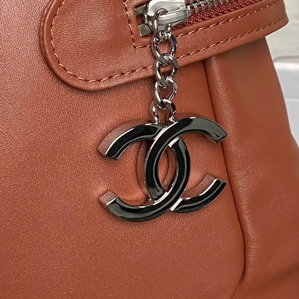 Chanel AS9901 Vintage Shopping Bag Calfskin Brown
