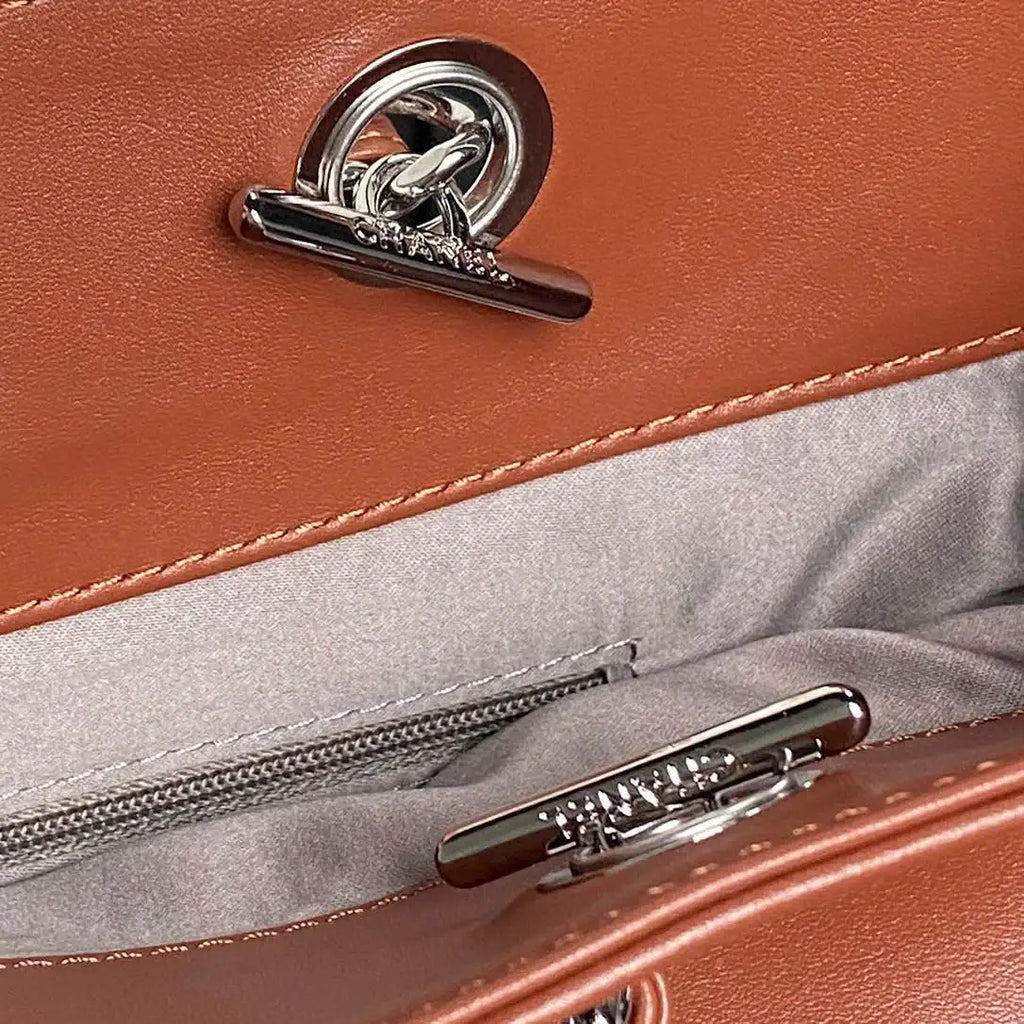 Chanel AS9901 Vintage Shopping Bag Calfskin Brown