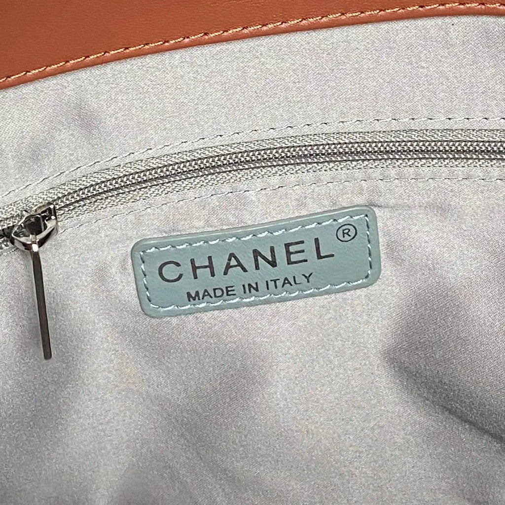 Chanel AS9901 Vintage Shopping Bag Calfskin Brown