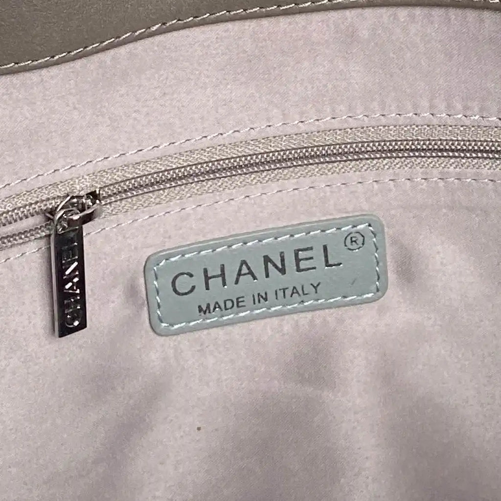 Chanel AS9901 Vintage Shopping Bag Calfskin Gray