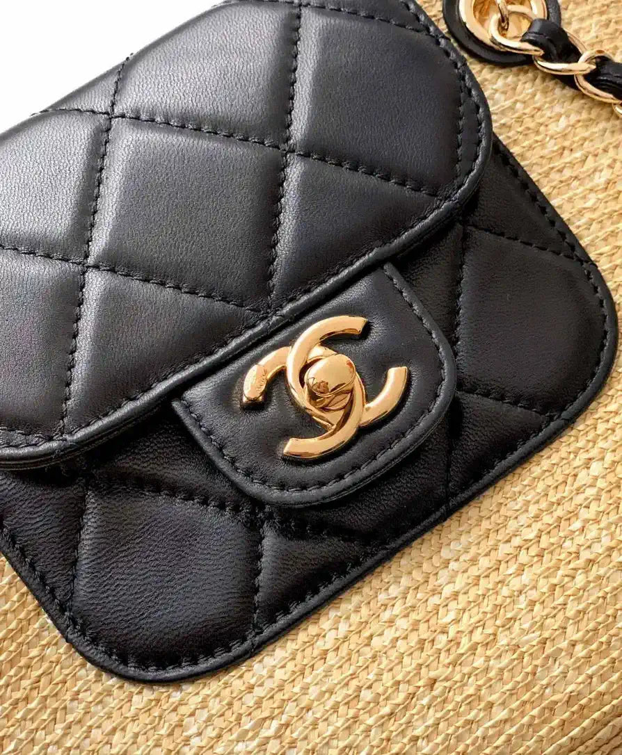 Chanel AS9904 Vegetable basket Shopping Bag Calfskin Nature As5951