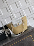 Chanel AS9904 Vegetable basket Shopping Bag Calfskin Nature As5951