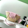 Chanel AS9906 Vegetable basket Shopping Bag Calfskin  Pink As5951