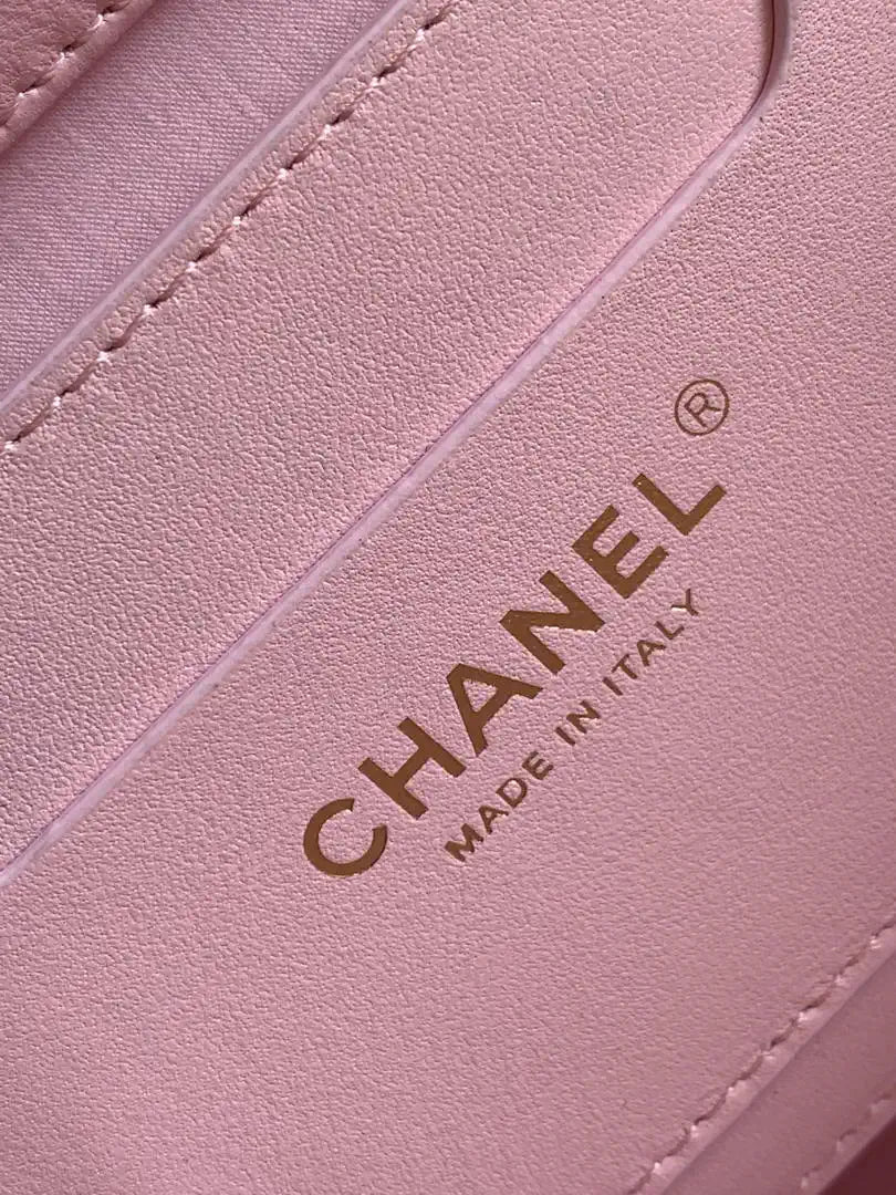 Chanel AS9906 Vegetable basket Shopping Bag Calfskin  Pink As5951