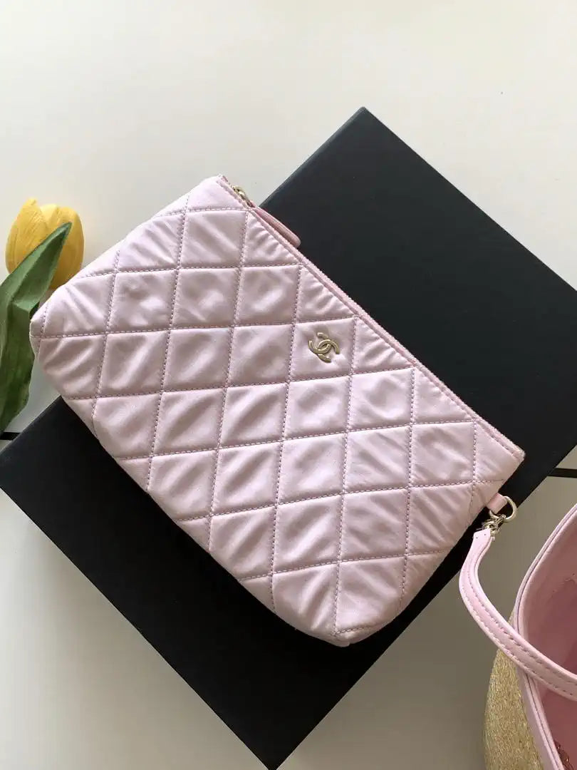 Chanel AS9906 Vegetable basket Shopping Bag Calfskin  Pink As5951
