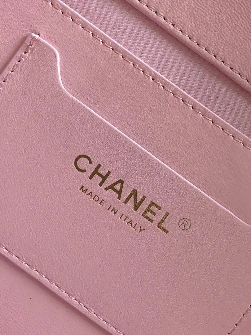 Chanel AS9906 Vegetable basket Shopping Bag Calfskin  Pink As5951